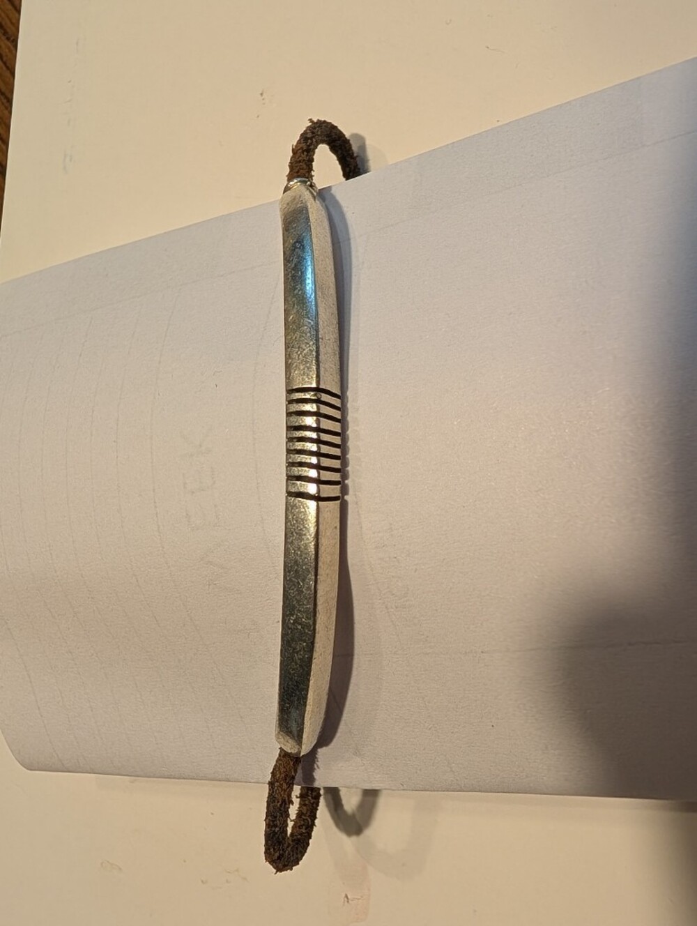 Sterling Cord Bracelet Marked 925 Mexico
